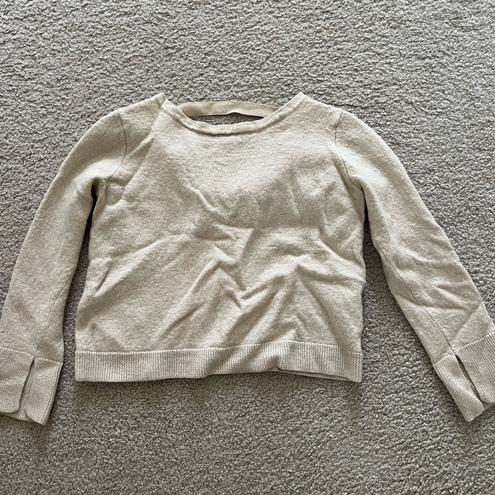 Beige Long Sleeve Sweater
